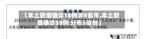 【本土新增确诊18例涉8省市,本土新增确诊59例 分布5省份】-第3张图片