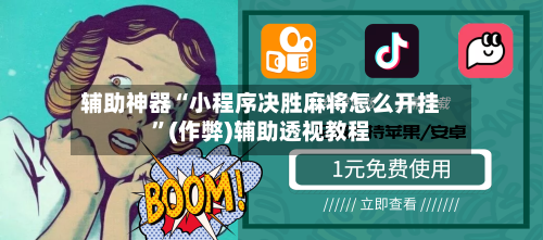 辅助神器“小程序决胜麻将怎么开挂”(作弊)辅助透视教程-第2张图片
