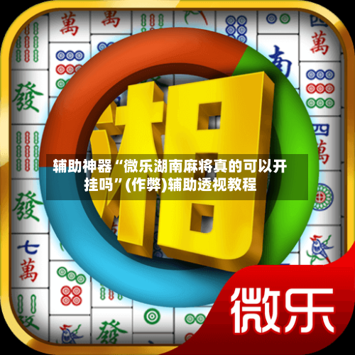 辅助神器“微乐湖南麻将真的可以开挂吗”(作弊)辅助透视教程-第2张图片