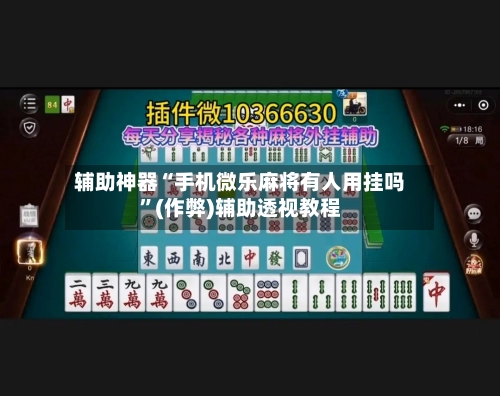 辅助神器“手机微乐麻将有人用挂吗	”(作弊)辅助透视教程-第3张图片