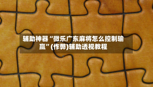 辅助神器“微乐广东麻将怎么控制输赢	”(作弊)辅助透视教程-第2张图片