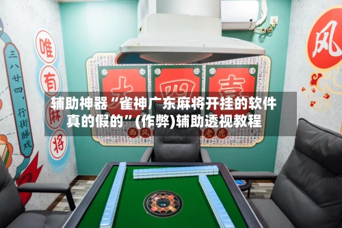 辅助神器“雀神广东麻将开挂的软件真的假的”(作弊)辅助透视教程-第2张图片