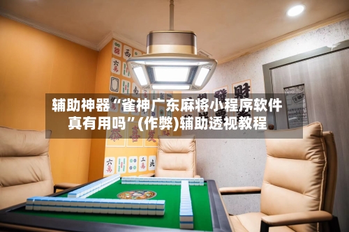 辅助神器“雀神广东麻将小程序软件真有用吗”(作弊)辅助透视教程-第2张图片