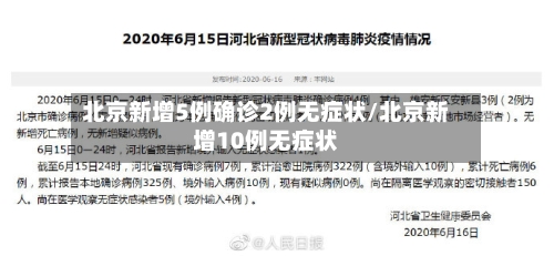 北京新增5例确诊2例无症状/北京新增10例无症状