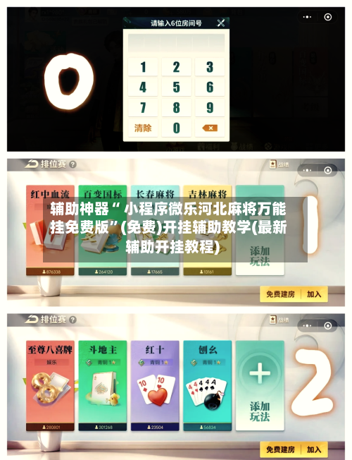辅助神器“ 小程序微乐河北麻将万能挂免费版	”(免费)开挂辅助教学(最新辅助开挂教程)-第3张图片
