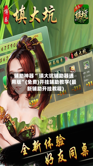 辅助神器“ 填大坑辅助器通用版”(免费)开挂辅助教学(最新辅助开挂教程)