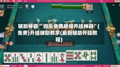 辅助神器“ 微乐免费房间开挂神器	”(免费)开挂辅助教学(最新辅助开挂教程)-第3张图片