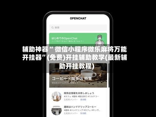 辅助神器“ 微信小程序微乐麻将万能开挂器”(免费)开挂辅助教学(最新辅助开挂教程)
