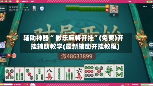 辅助神器“ 微乐麻将开挂”(免费)开挂辅助教学(最新辅助开挂教程)-第2张图片