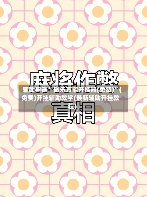 辅助神器“ 微乐万能开挂器(免费)”(免费)开挂辅助教学(最新辅助开挂教程)