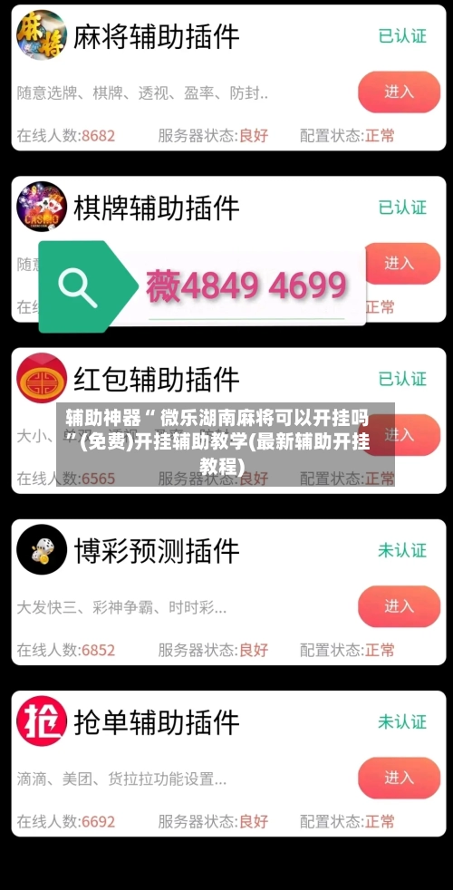 辅助神器“ 微乐湖南麻将可以开挂吗”(免费)开挂辅助教学(最新辅助开挂教程)-第2张图片
