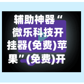 辅助神器“ 微乐科技开挂器(免费)苹果”(免费)开挂辅助教学(最新辅助开挂教程)-第3张图片