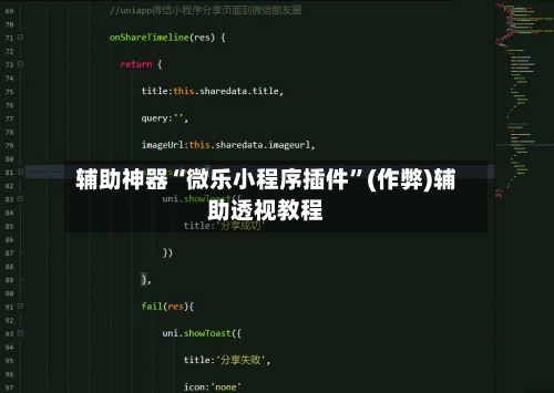 辅助神器“微乐小程序插件”(作弊)辅助透视教程-第3张图片