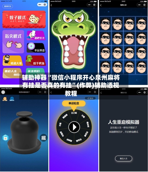 辅助神器“微信小程序开心泉州麻将有挂是否真的有挂”(作弊)辅助透视教程-第3张图片