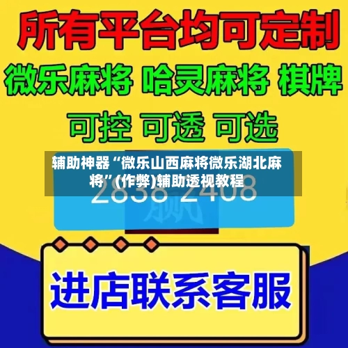 辅助神器“微乐山西麻将微乐湖北麻将”(作弊)辅助透视教程-第3张图片