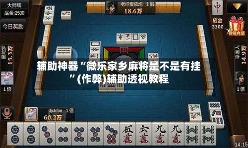 辅助神器“微乐家乡麻将是不是有挂”(作弊)辅助透视教程-第2张图片