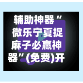 辅助神器“ 微乐宁夏捉麻子必赢神器	”(免费)开挂辅助教学(最新辅助开挂教程)-第3张图片