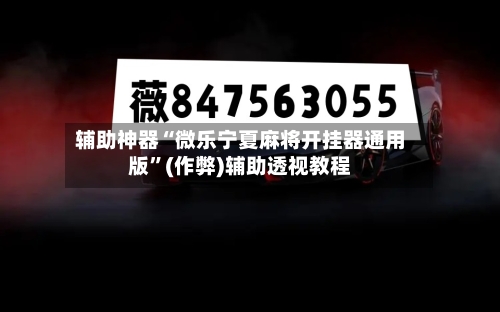 辅助神器“微乐宁夏麻将开挂器通用版”(作弊)辅助透视教程