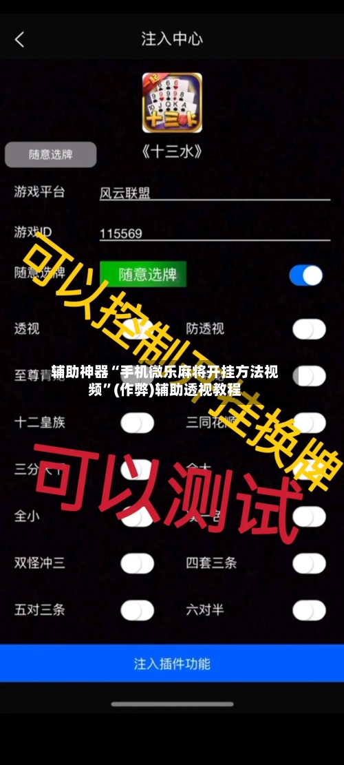 辅助神器“手机微乐麻将开挂方法视频”(作弊)辅助透视教程-第2张图片