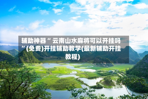 辅助神器“ 云南山水麻将可以开挂吗	”(免费)开挂辅助教学(最新辅助开挂教程)-第3张图片