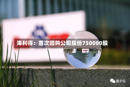 海利得:首次回购公司股份750000股-第1张图片