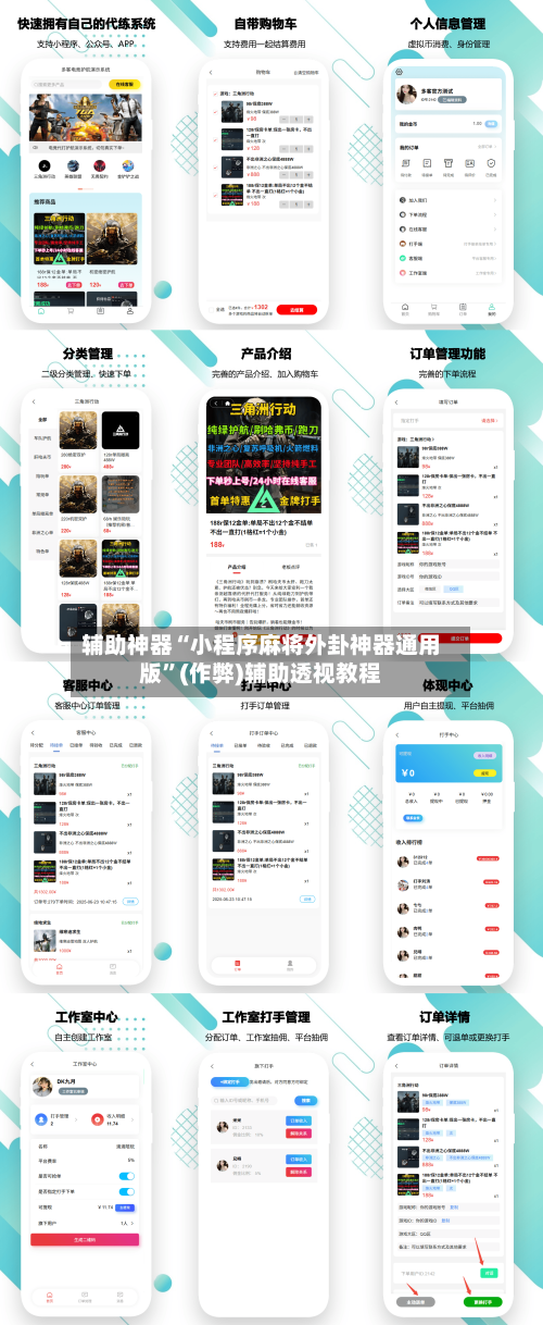 辅助神器“小程序麻将外卦神器通用版”(作弊)辅助透视教程-第3张图片