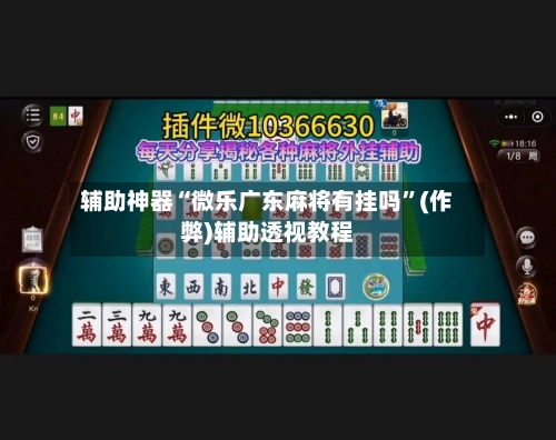 辅助神器“微乐广东麻将有挂吗	”(作弊)辅助透视教程-第3张图片