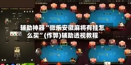 辅助神器“微乐安徽麻将有挂怎么买	”(作弊)辅助透视教程-第3张图片