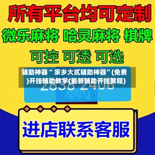 辅助神器“ 家乡大贰辅助神器”(免费)开挂辅助教学(最新辅助开挂教程)-第2张图片
