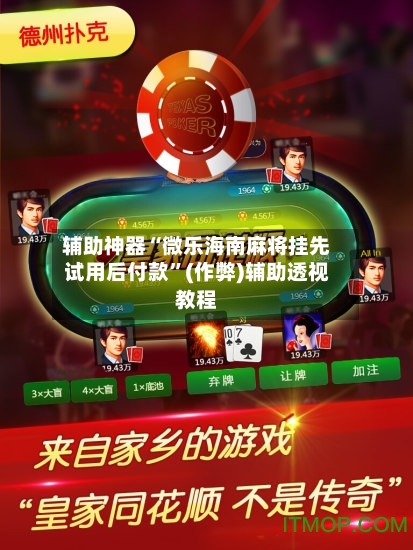 辅助神器“微乐海南麻将挂先试用后付款	”(作弊)辅助透视教程-第2张图片