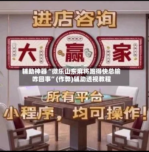 辅助神器“微乐山东麻将跑得快总输咋回事”(作弊)辅助透视教程