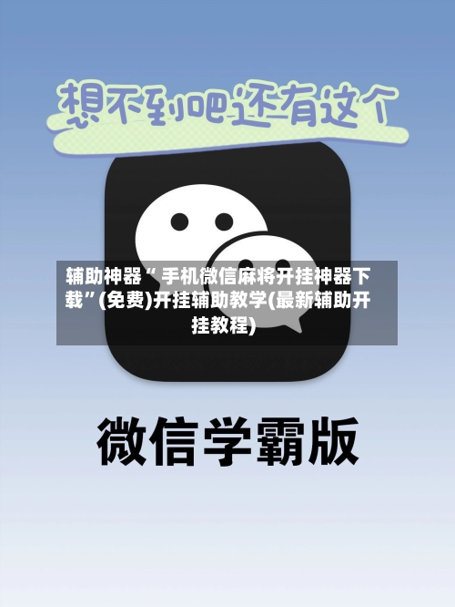 辅助神器“ 手机微信麻将开挂神器下载”(免费)开挂辅助教学(最新辅助开挂教程)