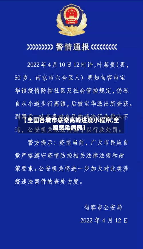 【全国各城市感染高峰进度小程序,全国感染病例】