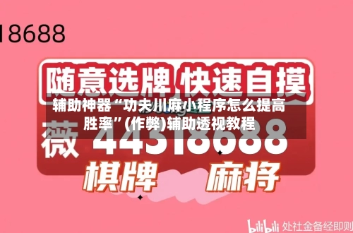 辅助神器“功夫川麻小程序怎么提高胜率”(作弊)辅助透视教程-第2张图片