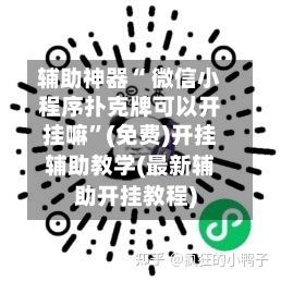 辅助神器“ 微信小程序扑克牌可以开挂嘛”(免费)开挂辅助教学(最新辅助开挂教程)-第2张图片