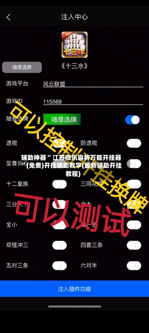 辅助神器“ 江苏微乐麻将万能开挂器”(免费)开挂辅助教学(最新辅助开挂教程)-第3张图片