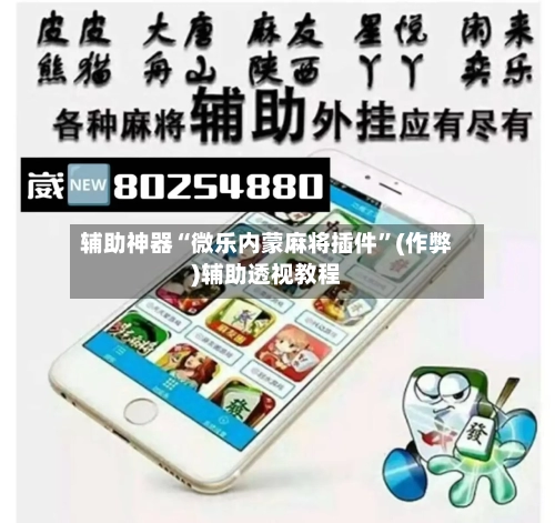 辅助神器“微乐内蒙麻将插件”(作弊)辅助透视教程-第2张图片