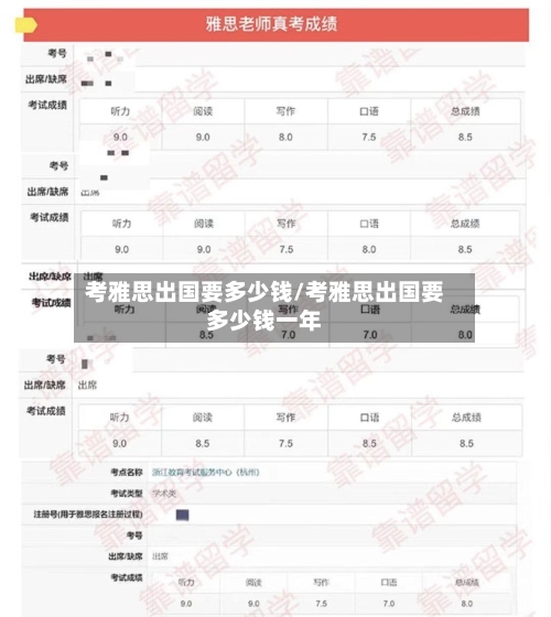 考雅思出国要多少钱/考雅思出国要多少钱一年