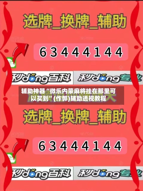 辅助神器“微乐内蒙麻将挂在那里可以买到”(作弊)辅助透视教程-第2张图片