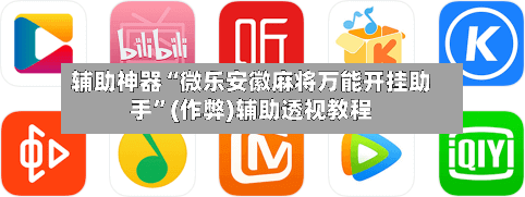 辅助神器“微乐安徽麻将万能开挂助手”(作弊)辅助透视教程-第2张图片