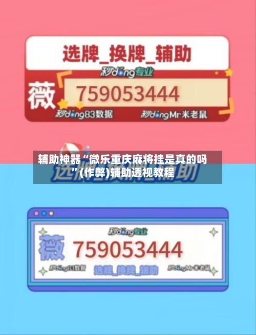 辅助神器“微乐重庆麻将挂是真的吗”(作弊)辅助透视教程-第2张图片