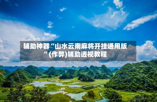 辅助神器“山水云南麻将开挂通用版”(作弊)辅助透视教程-第2张图片