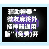 辅助神器“ 微友麻将外挂神器通用版	”(免费)开挂辅助教学(最新辅助开挂教程)-第3张图片