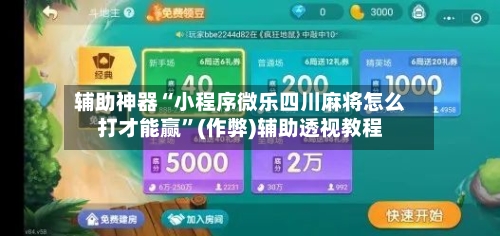 辅助神器“小程序微乐四川麻将怎么打才能赢”(作弊)辅助透视教程-第3张图片
