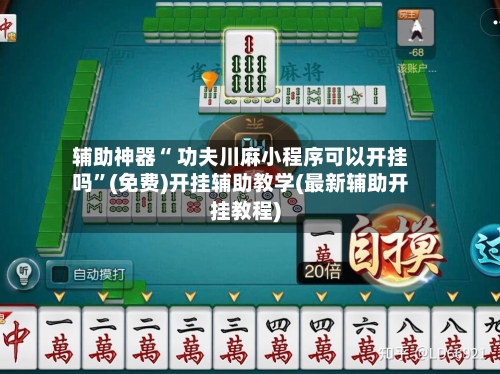 辅助神器“ 功夫川麻小程序可以开挂吗”(免费)开挂辅助教学(最新辅助开挂教程)