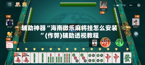 辅助神器“海南微乐麻将挂怎么安装”(作弊)辅助透视教程-第3张图片