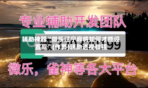 辅助神器“微乐辽宁麻将如何才能设置赢”(作弊)辅助透视教程