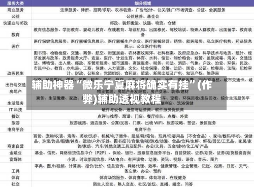 辅助神器“微乐宁夏麻将确实有挂	”(作弊)辅助透视教程-第2张图片