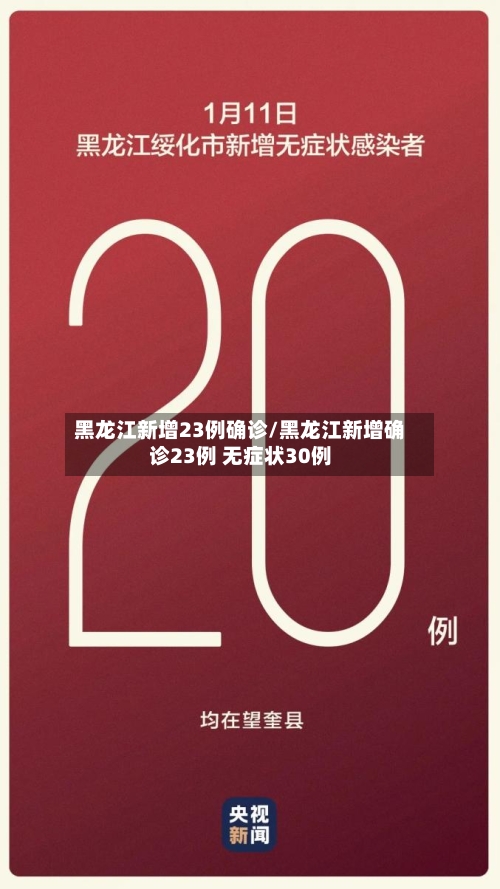 黑龙江新增23例确诊/黑龙江新增确诊23例 无症状30例-第3张图片